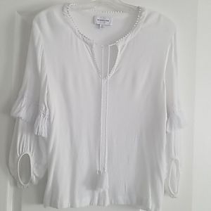 HIGHLINE COLLECTIVE white blouse size L
